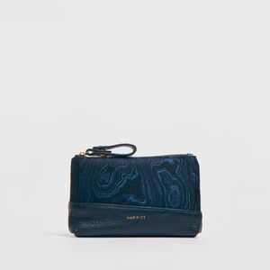 Hammitt Felix small Satin Tides navy pouch *NWT*